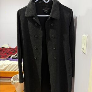 Elegant Black Button-Up Coat